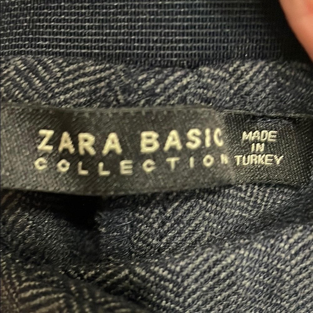 NWT Zara Basic Collection Navy Pants - Picture 4 of 11